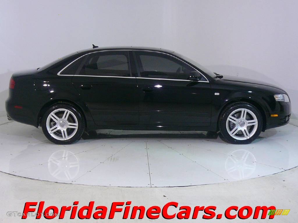 2007 A4 2.0T Sedan - Brilliant Black / Ebony photo #4