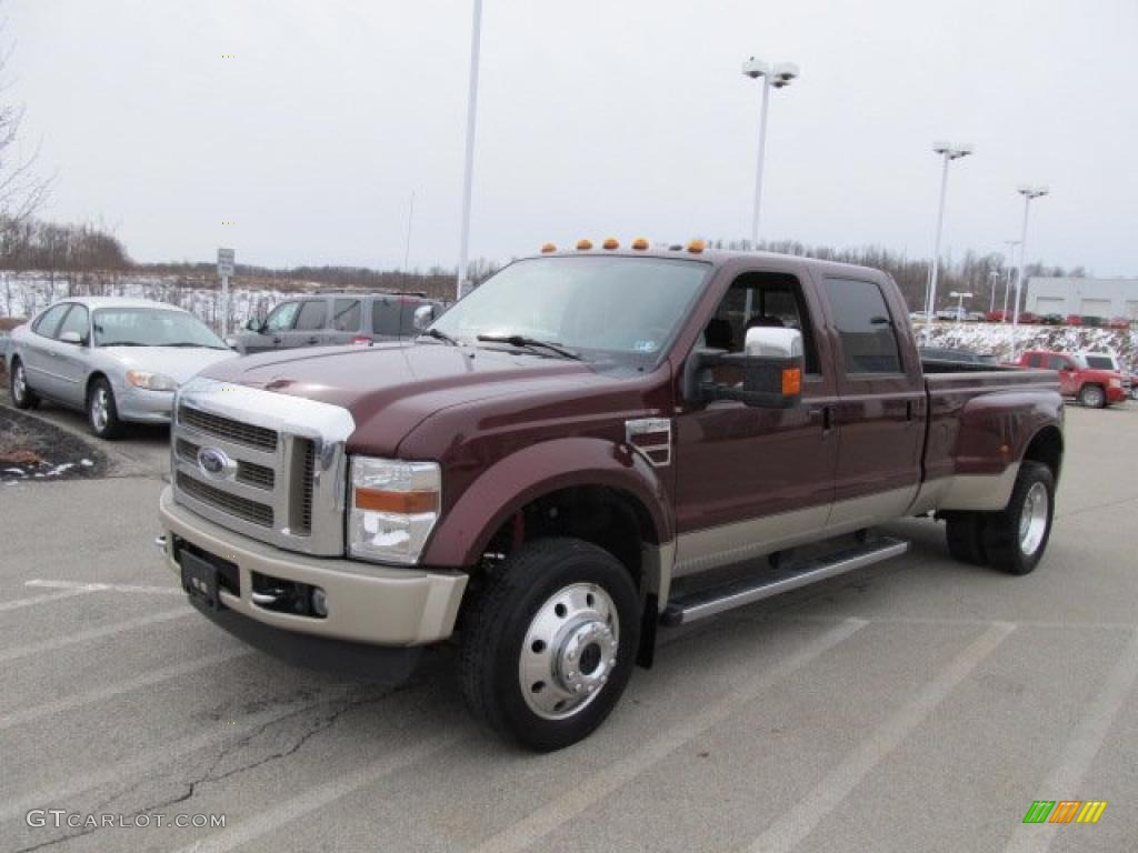 Royal Red Metallic 2009 Ford F450 Super Duty King Ranch Crew Cab 4x4 Dually Exterior Photo #46427025