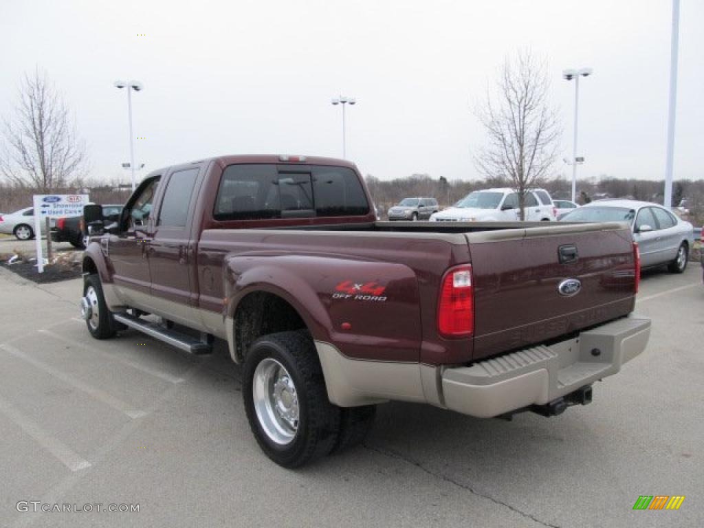 Royal Red Metallic 2009 Ford F450 Super Duty King Ranch Crew Cab 4x4 Dually Exterior Photo #46427046