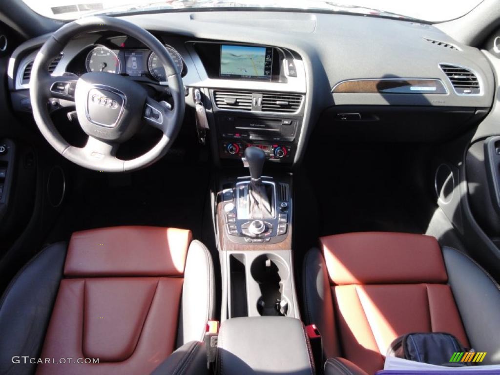 2010 Audi S4 3.0 quattro Sedan Black/Brown Dashboard Photo #46427715