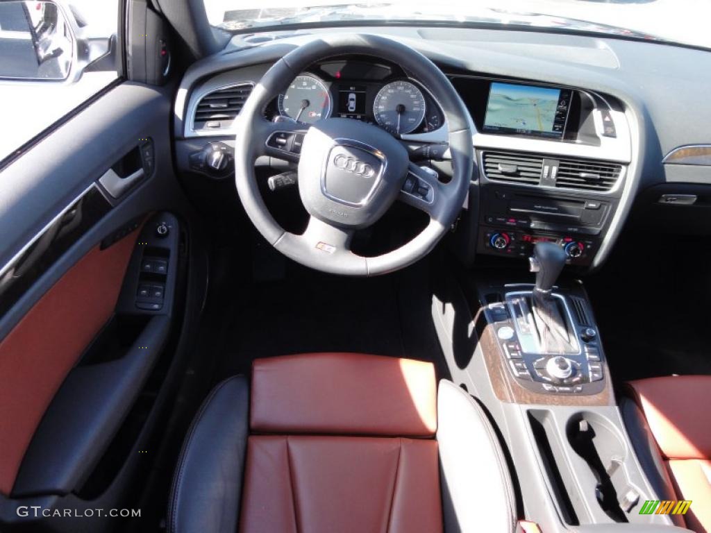 2010 Audi S4 3.0 quattro Sedan Black/Brown Dashboard Photo #46427730