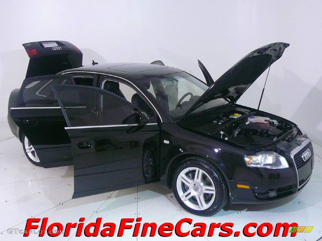 2007 A4 2.0T Sedan - Brilliant Black / Ebony photo #7