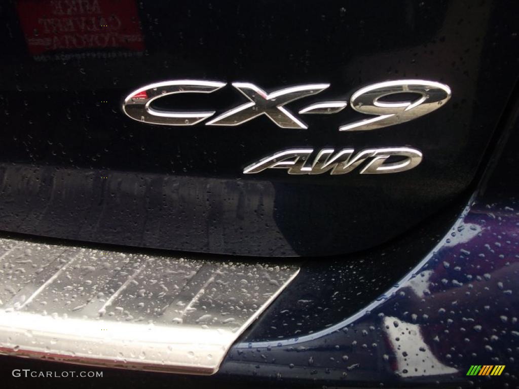 2010 CX-9 Touring AWD - Stormy Blue Mica / Black photo #7
