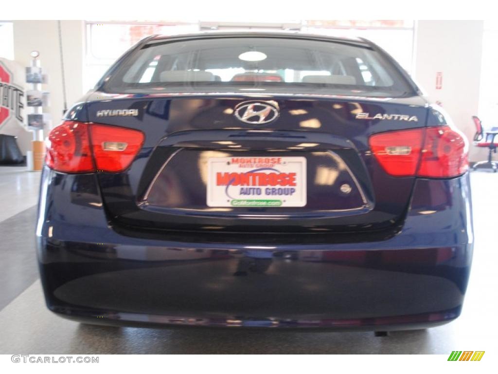 2009 Elantra GLS Sedan - Regatta Blue / Gray photo #5
