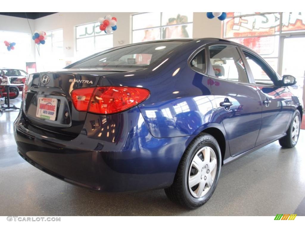 2009 Elantra GLS Sedan - Regatta Blue / Gray photo #6