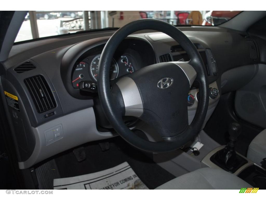 2009 Elantra GLS Sedan - Regatta Blue / Gray photo #12