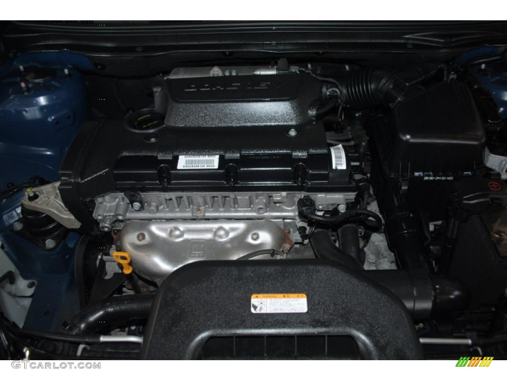 2009 Elantra GLS Sedan - Regatta Blue / Gray photo #18