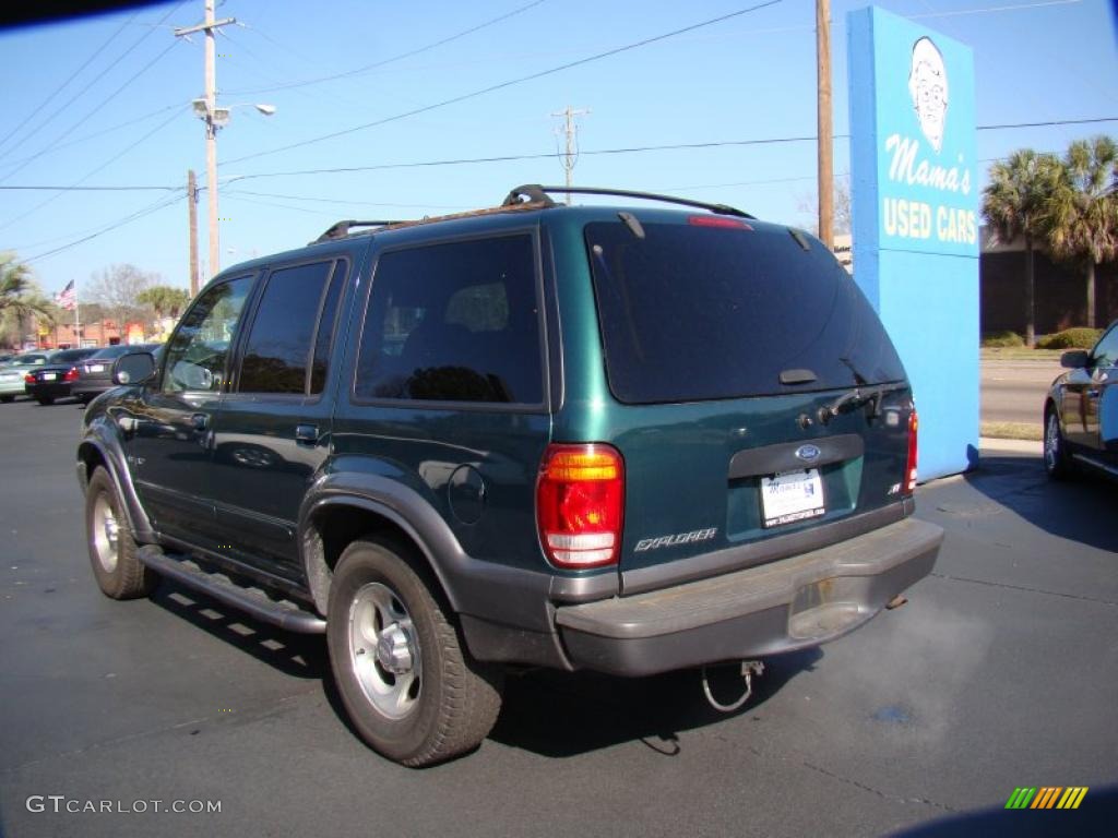 2000 Explorer XLT 4x4 - Tropic Green Metallic / Dark Graphite photo #6