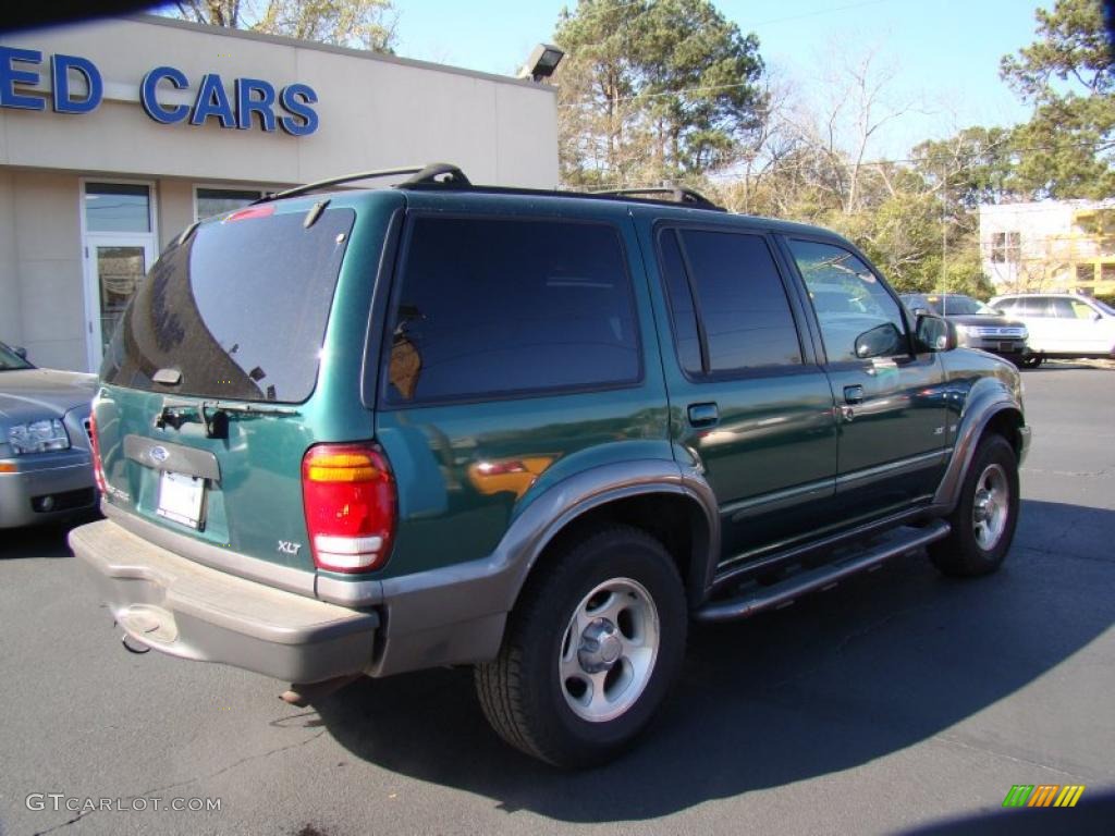 2000 Explorer XLT 4x4 - Tropic Green Metallic / Dark Graphite photo #8