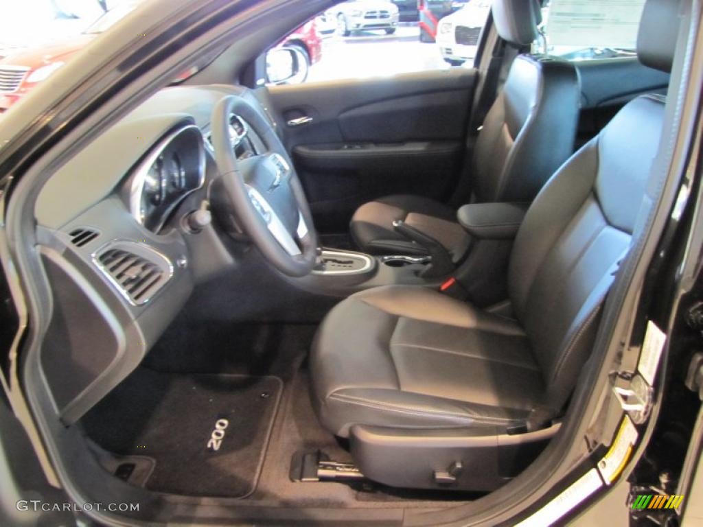 Black Interior 2011 Chrysler 200 Limited Photo #46429779
