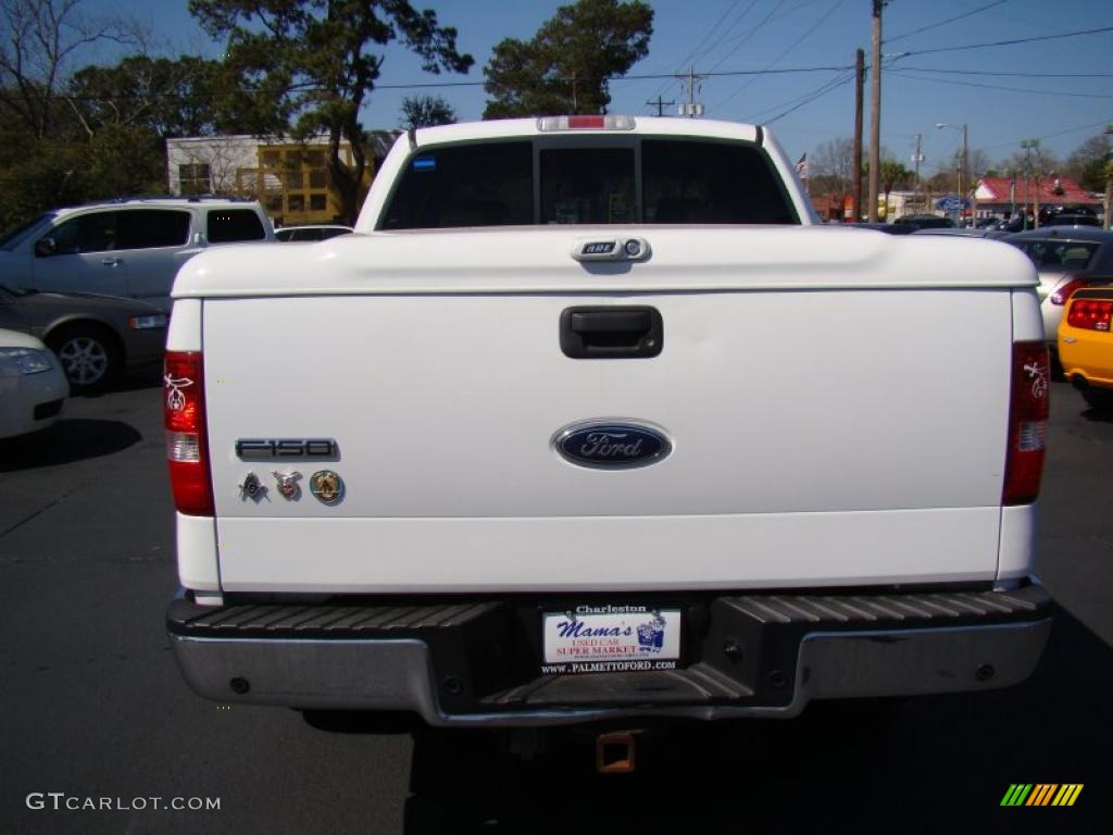 2005 F150 Lariat SuperCrew 4x4 - Oxford White / Tan photo #7