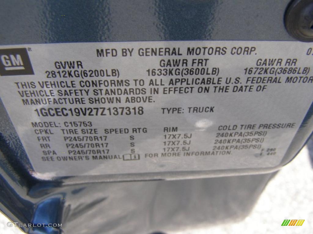2007 Silverado 1500 Classic LT Extended Cab - Blue Granite Metallic / Dark Charcoal photo #12