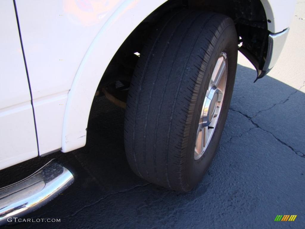 2005 F150 Lariat SuperCrew 4x4 - Oxford White / Tan photo #30