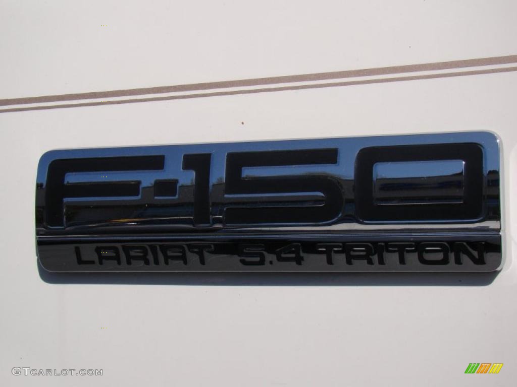 2005 F150 Lariat SuperCrew 4x4 - Oxford White / Tan photo #36