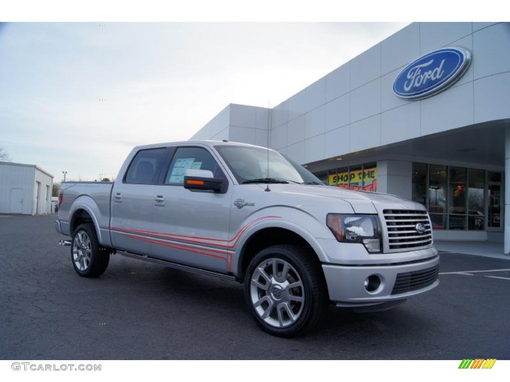 2011 F150 Harley-Davidson SuperCrew 4x4 - Ingot Silver Metallic / Black/Silver Smoke photo #1