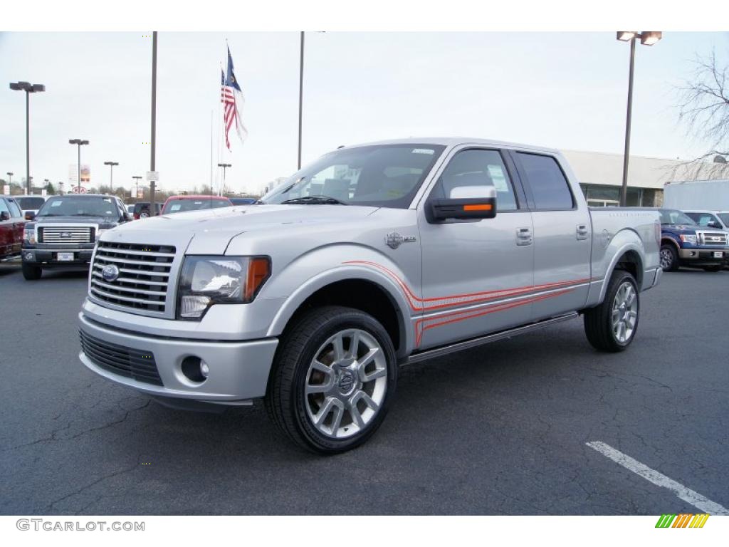 Ingot Silver Metallic 2011 Ford F150 Harley-Davidson SuperCrew 4x4 Exterior Photo #46431639