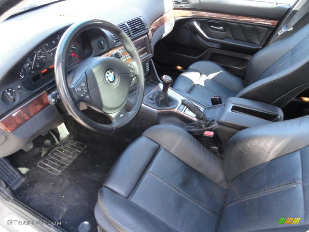 Black Interior 2000 BMW 5 Series 540i Sedan Photo #46431981