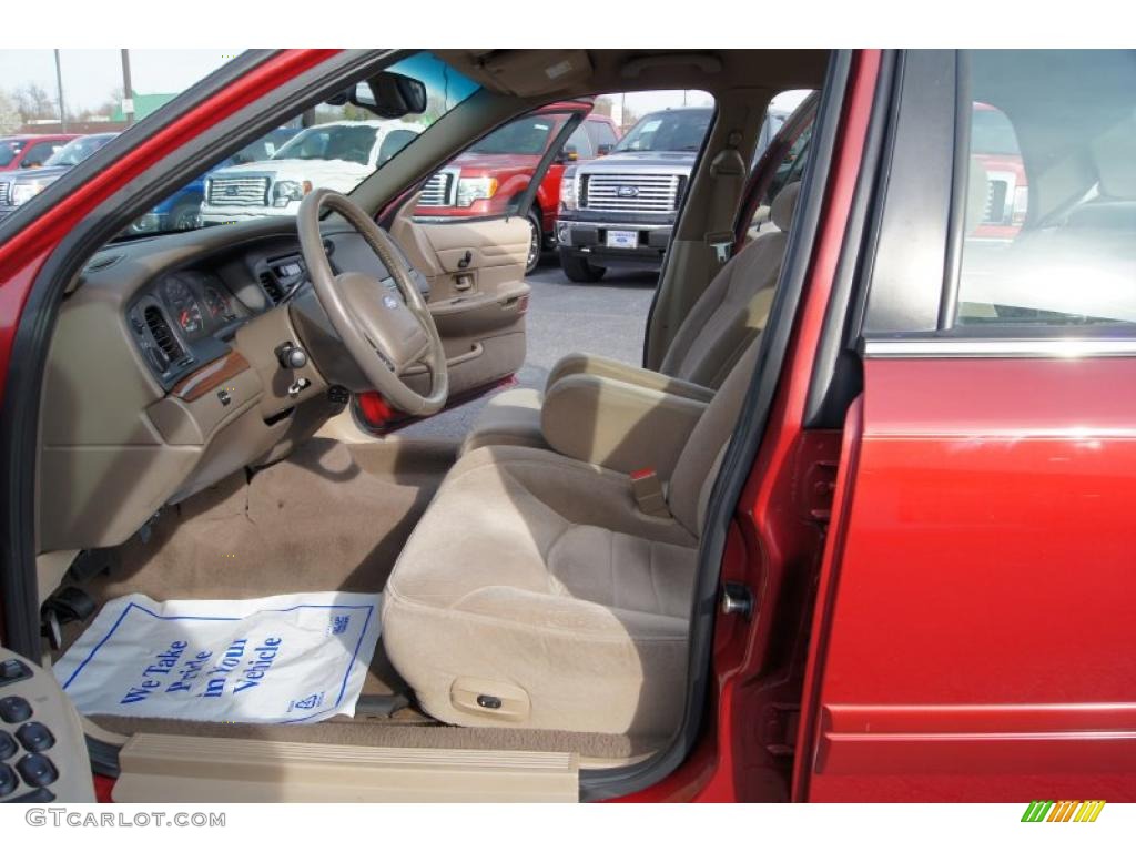 Medium Parchment Interior 2001 Ford Crown Victoria LX Photo #46432959