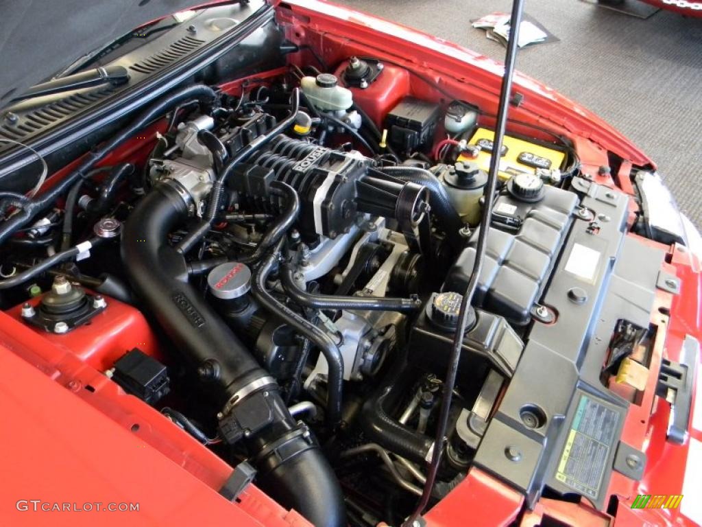 2002 Ford Mustang Roush Stage 3 Coupe 4.6 Liter Roush Supercharged SOHC 16-Valve V8 Engine Photo #46433078