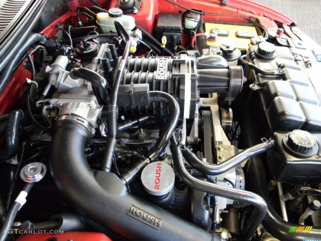 2002 Ford Mustang Roush Stage 3 Coupe 4.6 Liter Roush Supercharged SOHC 16-Valve V8 Engine Photo #46433094