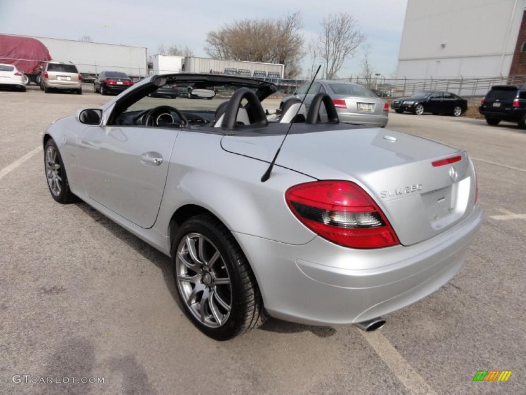 2008 SLK 280 Edition 10 Roadster - Iridium Silver Metallic / Black photo #10