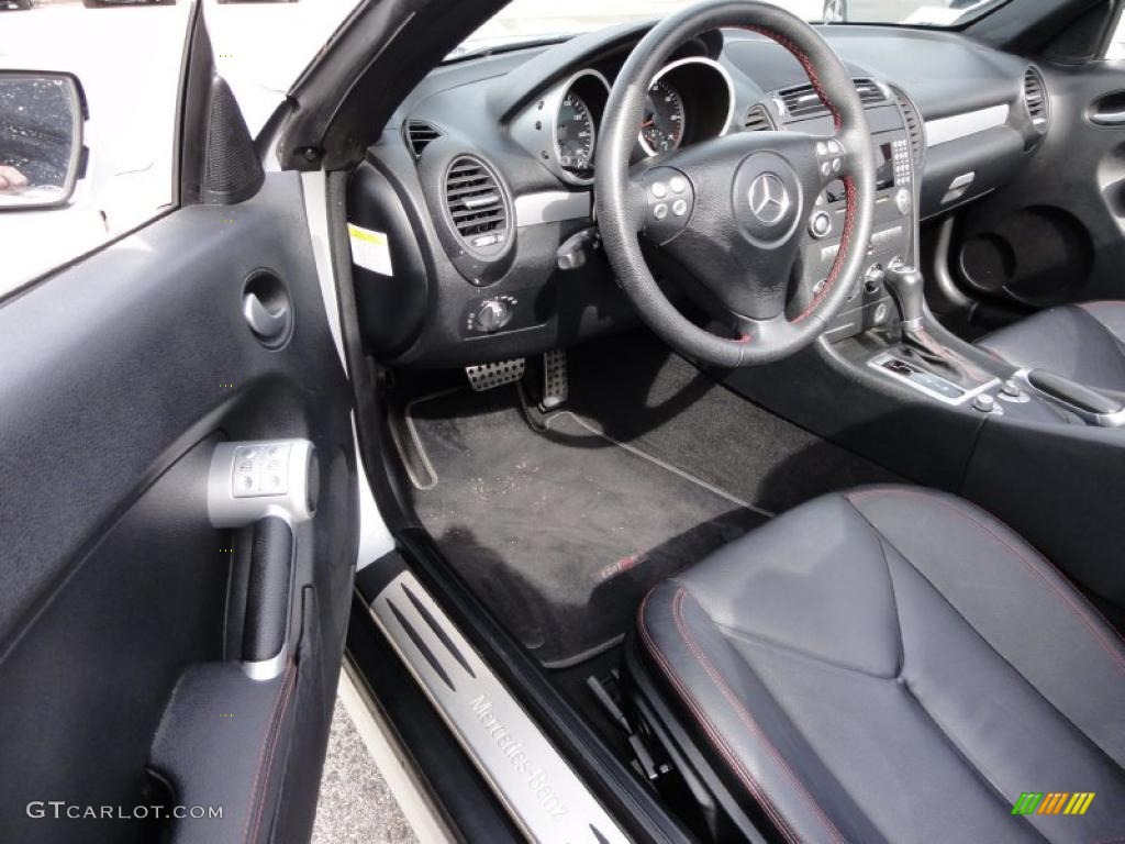 Black Interior 2008 Mercedes-Benz SLK 280 Edition 10 Roadster Photo #46433226