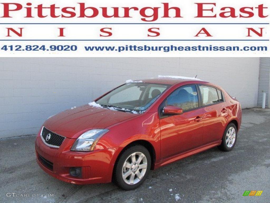 Lava Red Nissan Sentra