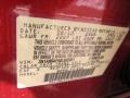  2011 Sentra 2.0 SR Lava Red Color Code EAF