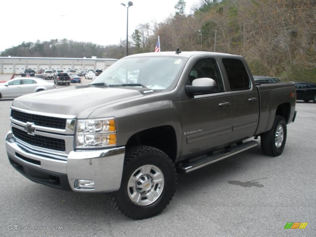 Graystone Metallic 2009 Chevrolet Silverado 2500HD LTZ Crew Cab 4x4 Exterior Photo #46433742