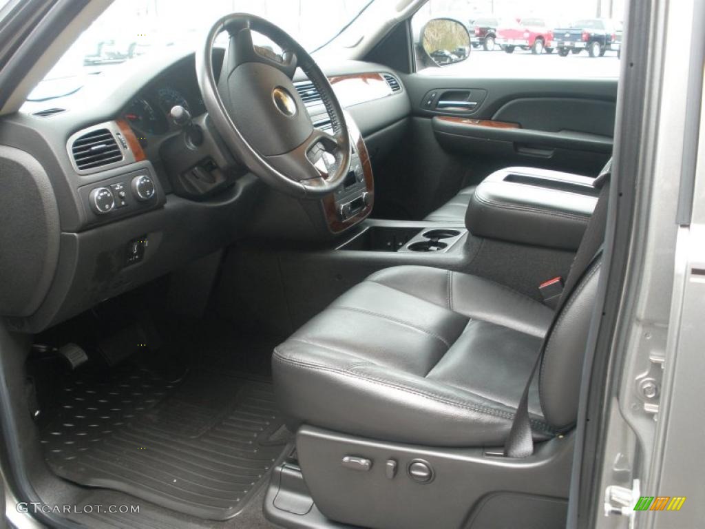 Ebony Interior 2009 Chevrolet Silverado 2500HD LTZ Crew Cab 4x4 Photo #46433835