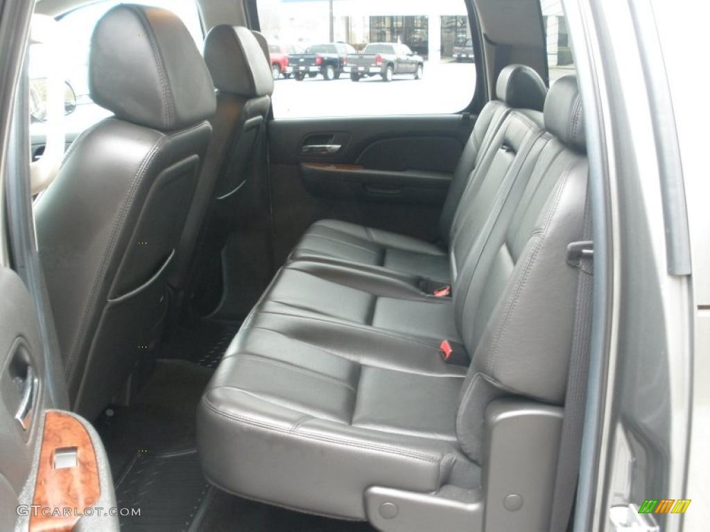 Ebony Interior 2009 Chevrolet Silverado 2500HD LTZ Crew Cab 4x4 Photo #46433880