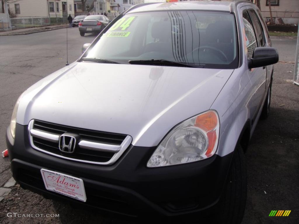 2004 CR-V LX 4WD - Satin Silver Metallic / Black photo #1