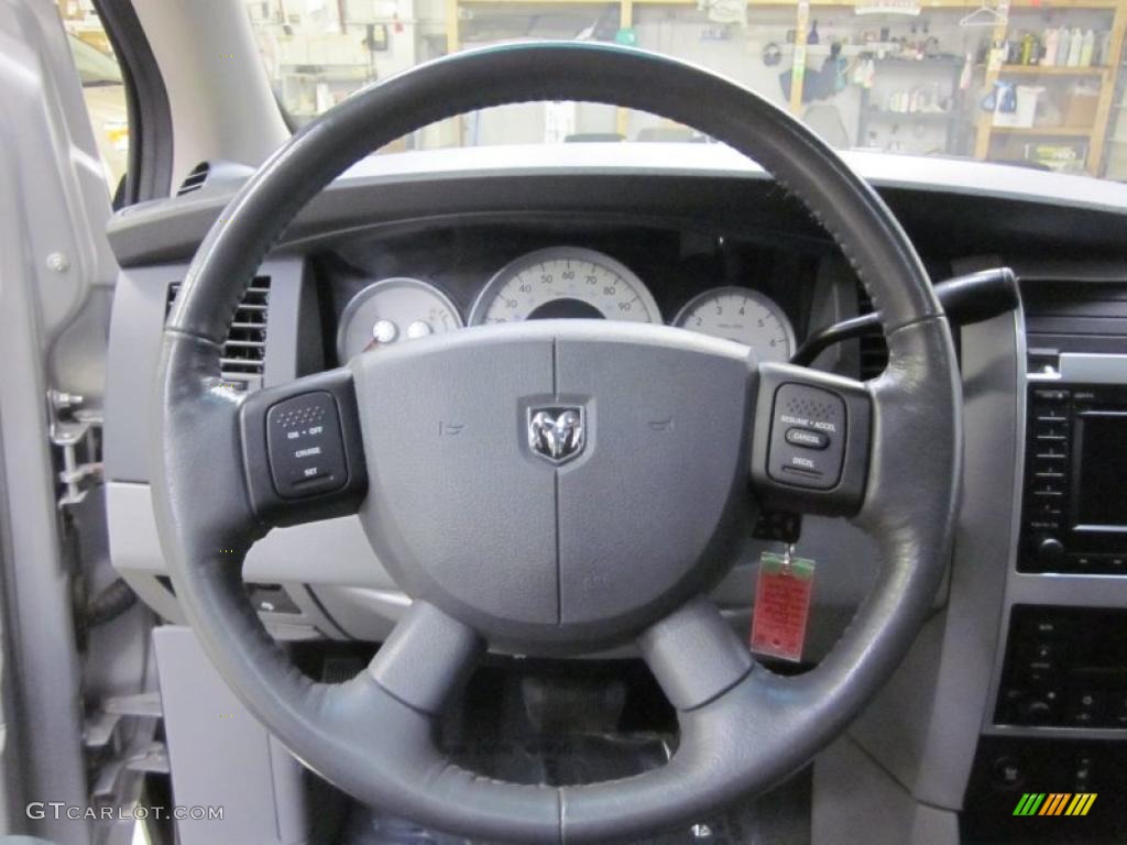 2007 Dodge Durango Limited 4x4 Dark Slate Gray/Light Slate Gray Steering Wheel Photo #46434915