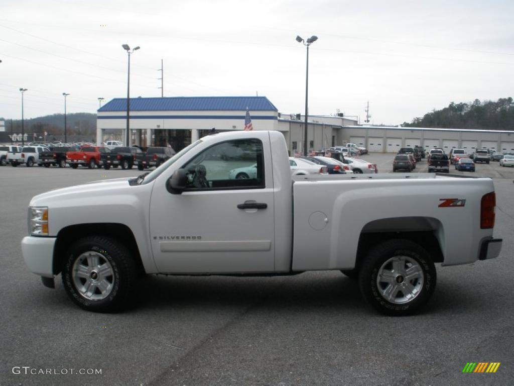 2008 Silverado 1500 LT Regular Cab - Summit White / Ebony photo #6