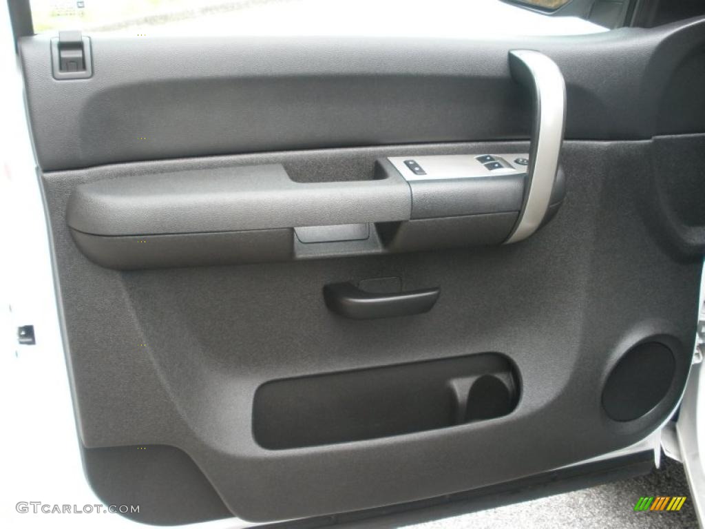 2008 Chevrolet Silverado 1500 LT Regular Cab Ebony Door Panel Photo #46435503