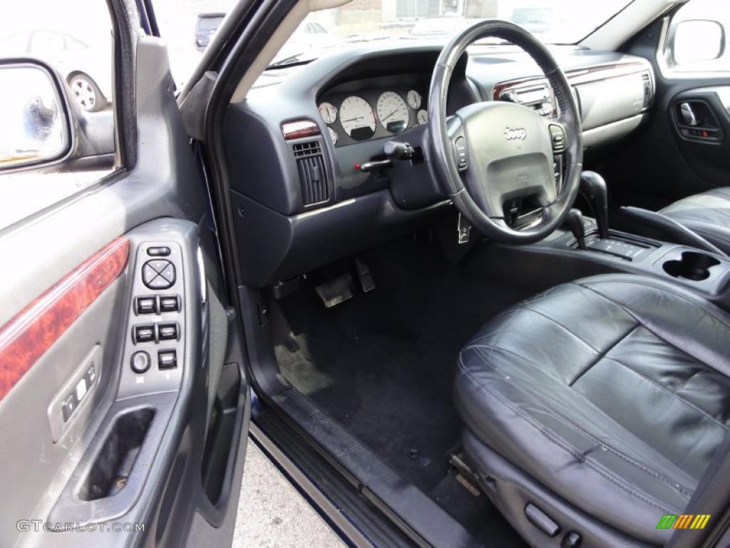 Dark Slate Gray Interior 2004 Jeep Grand Cherokee Limited 4x4 Photo #46435623
