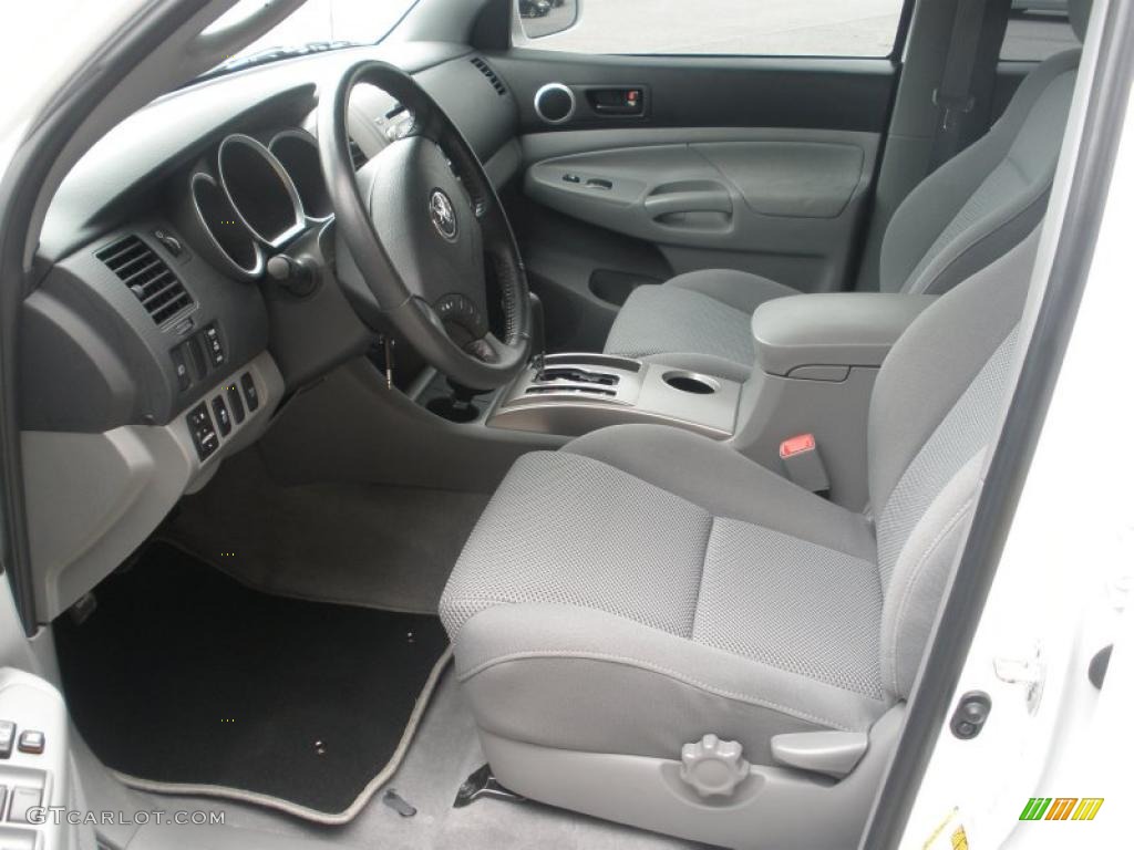 Graphite Interior 2010 Toyota Tacoma V6 SR5 TRD Sport Double Cab 4x4 Photo #46436628