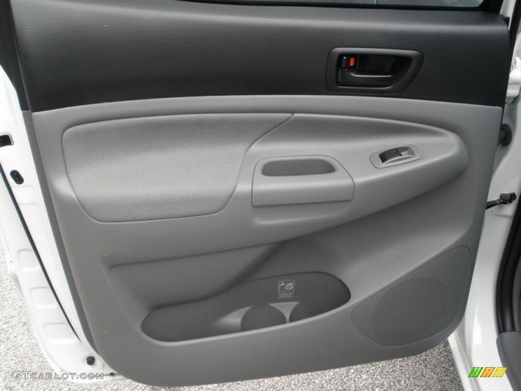 2010 Toyota Tacoma V6 SR5 TRD Sport Double Cab 4x4 Graphite Door Panel Photo #46436674