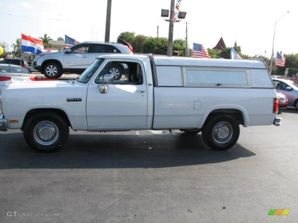 1993 Ram Truck D250 Regular Cab - White / Gray photo #6