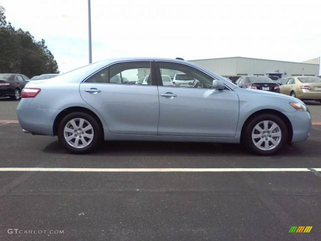 2009 Camry XLE V6 - Sky Blue Pearl / Bisque photo #17