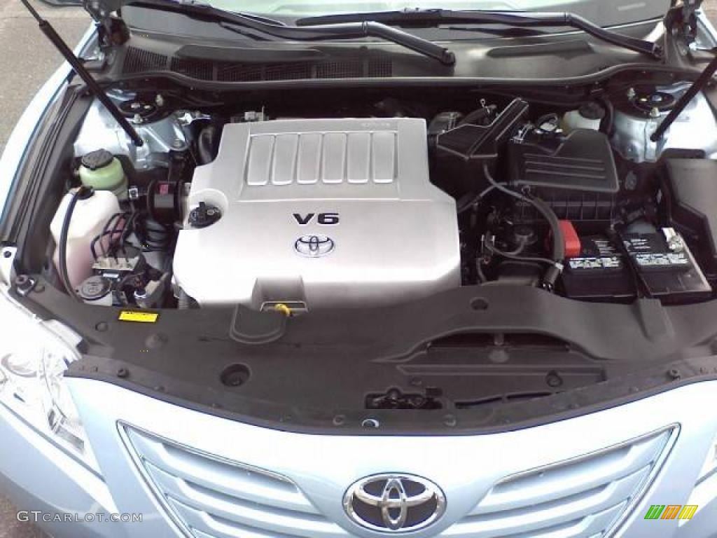 2009 Camry XLE V6 - Sky Blue Pearl / Bisque photo #19