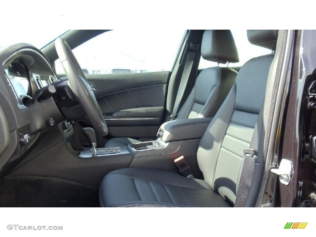 Black Interior 2011 Dodge Charger R/T Plus Photo #46439043