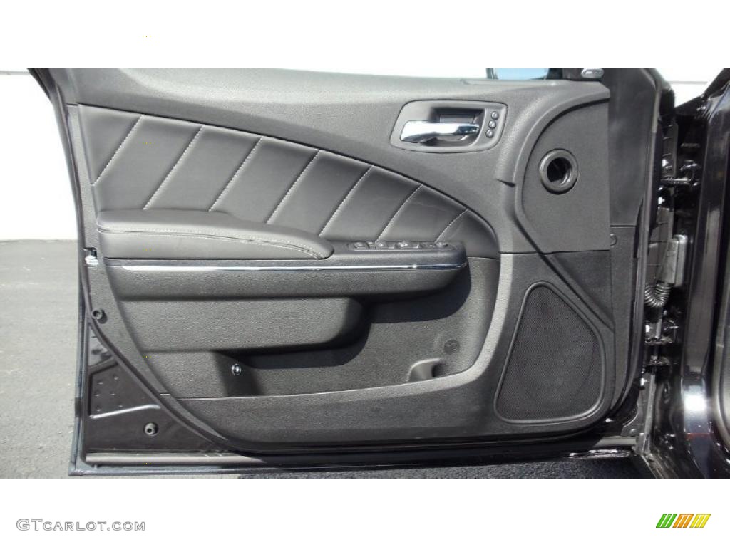2011 Dodge Charger R/T Plus Black Door Panel Photo #46439073