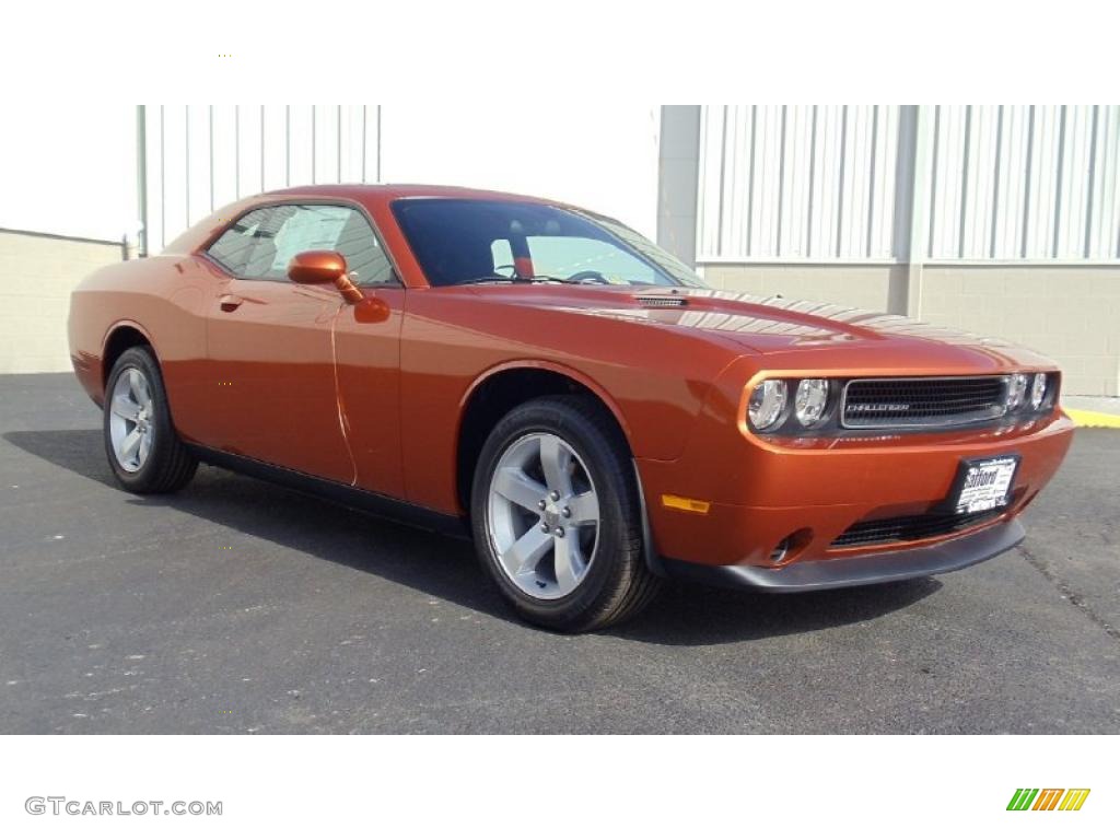 Toxic Orange Pearl 2011 Dodge Challenger SE Exterior Photo #46439112