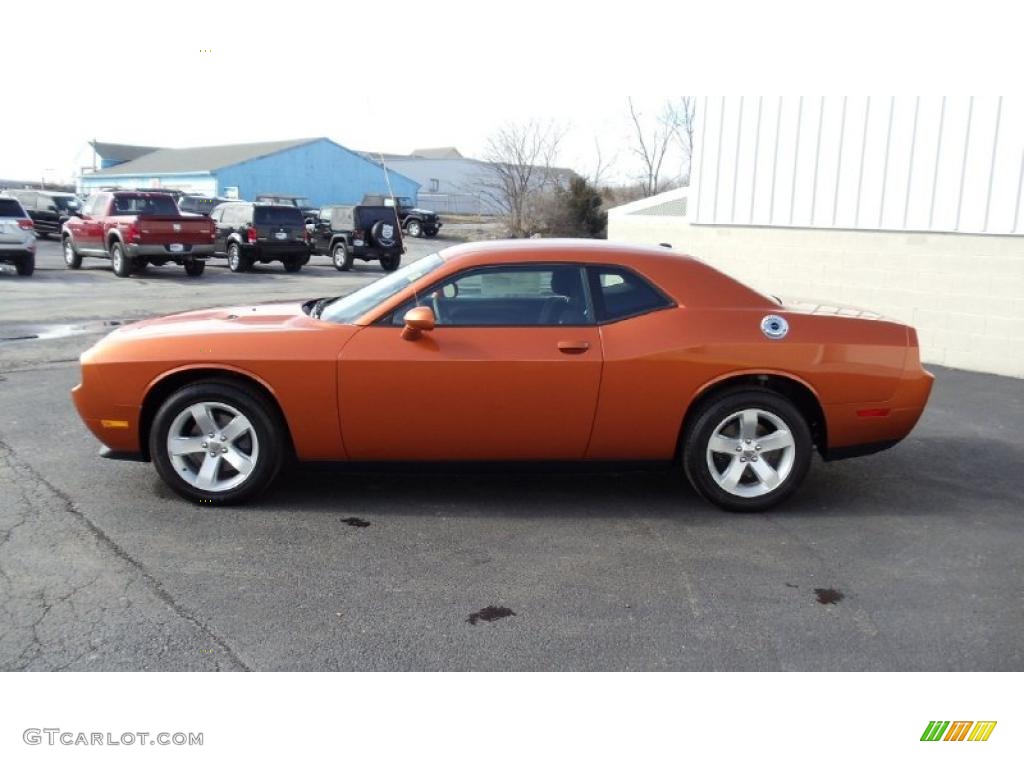 Toxic Orange Pearl 2011 Dodge Challenger SE Exterior Photo #46439220