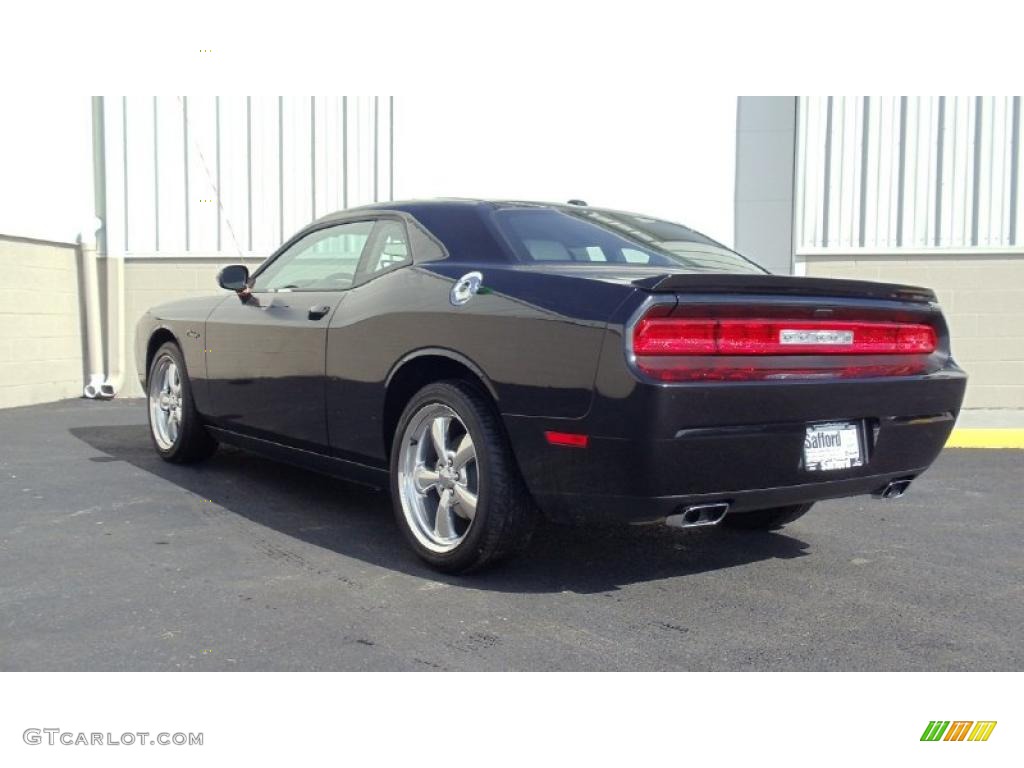 2011 Challenger R/T Classic - Brilliant Black Crystal Pearl / Dark Slate Gray photo #7