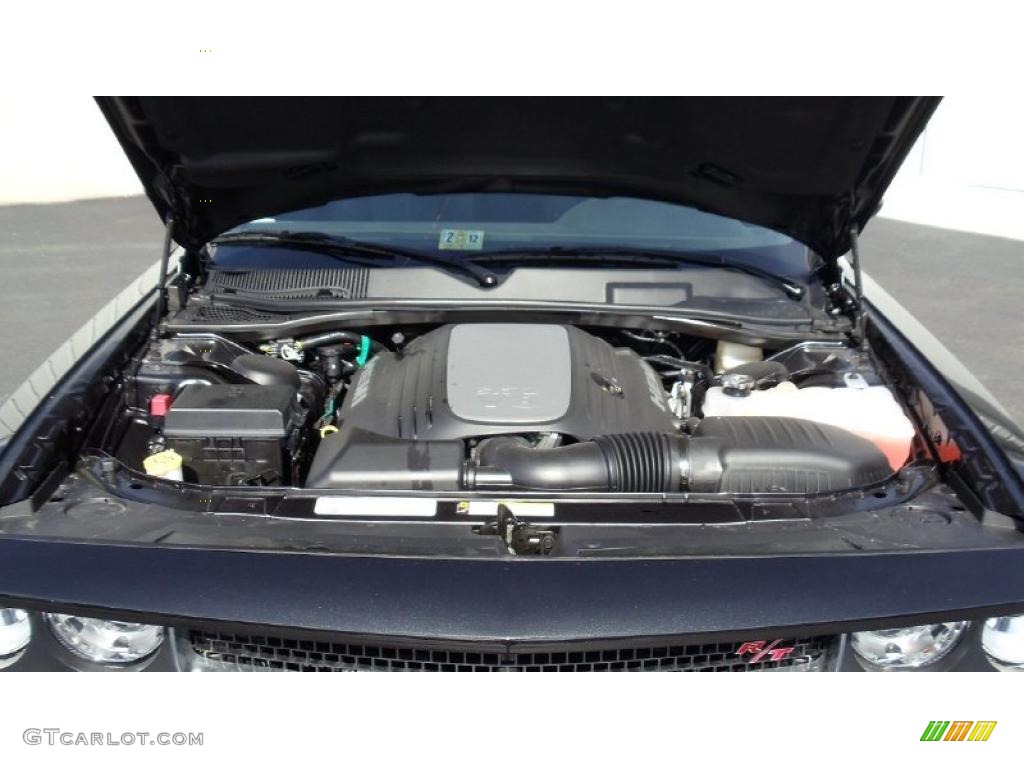 2011 Challenger R/T Classic - Brilliant Black Crystal Pearl / Dark Slate Gray photo #12