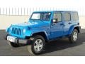 2011 Cosmos Blue Jeep Wrangler Unlimited Sahara 4x4  photo #1