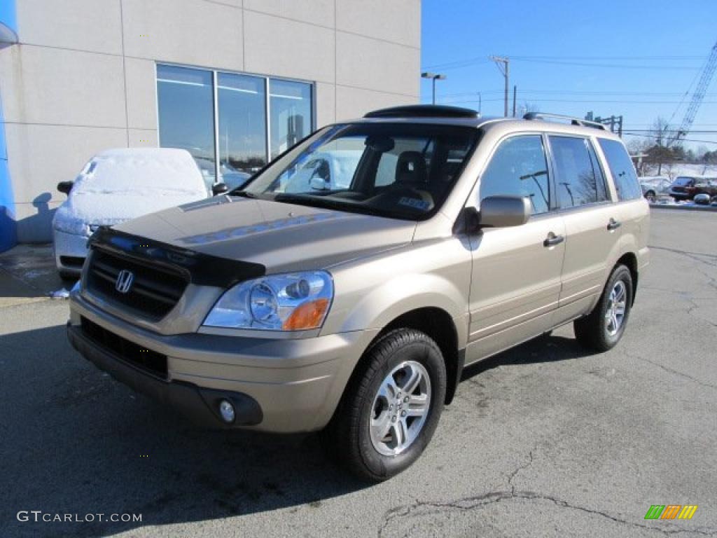 Desert Rock Metallic 2005 Honda Pilot EX-L 4WD Exterior Photo #46440099