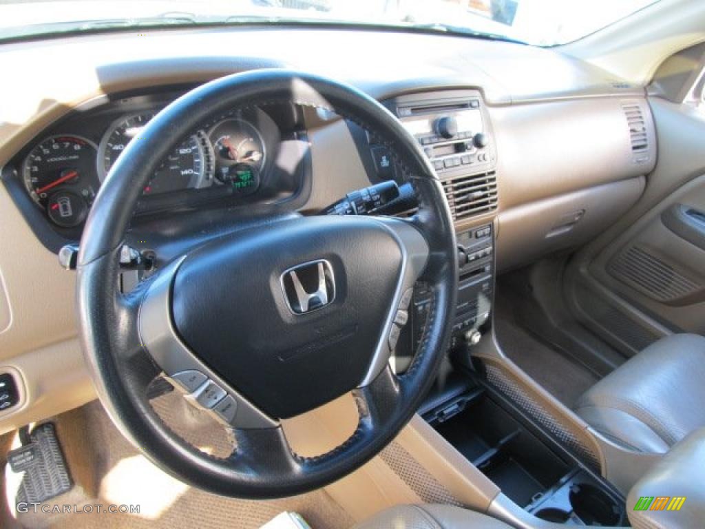 2005 Honda Pilot EX-L 4WD Saddle Dashboard Photo #46440204